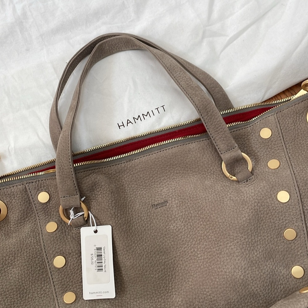 Hammitt Gray Tote with Gold Accents - Picture 9 of 9